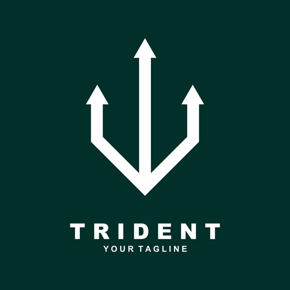 icône de vecteur de modèle de logo trident