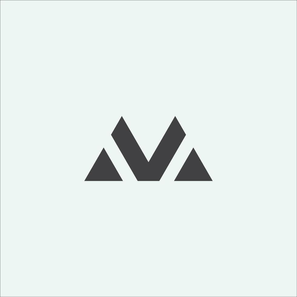 lettre m logo icône conception vecteur modèle.