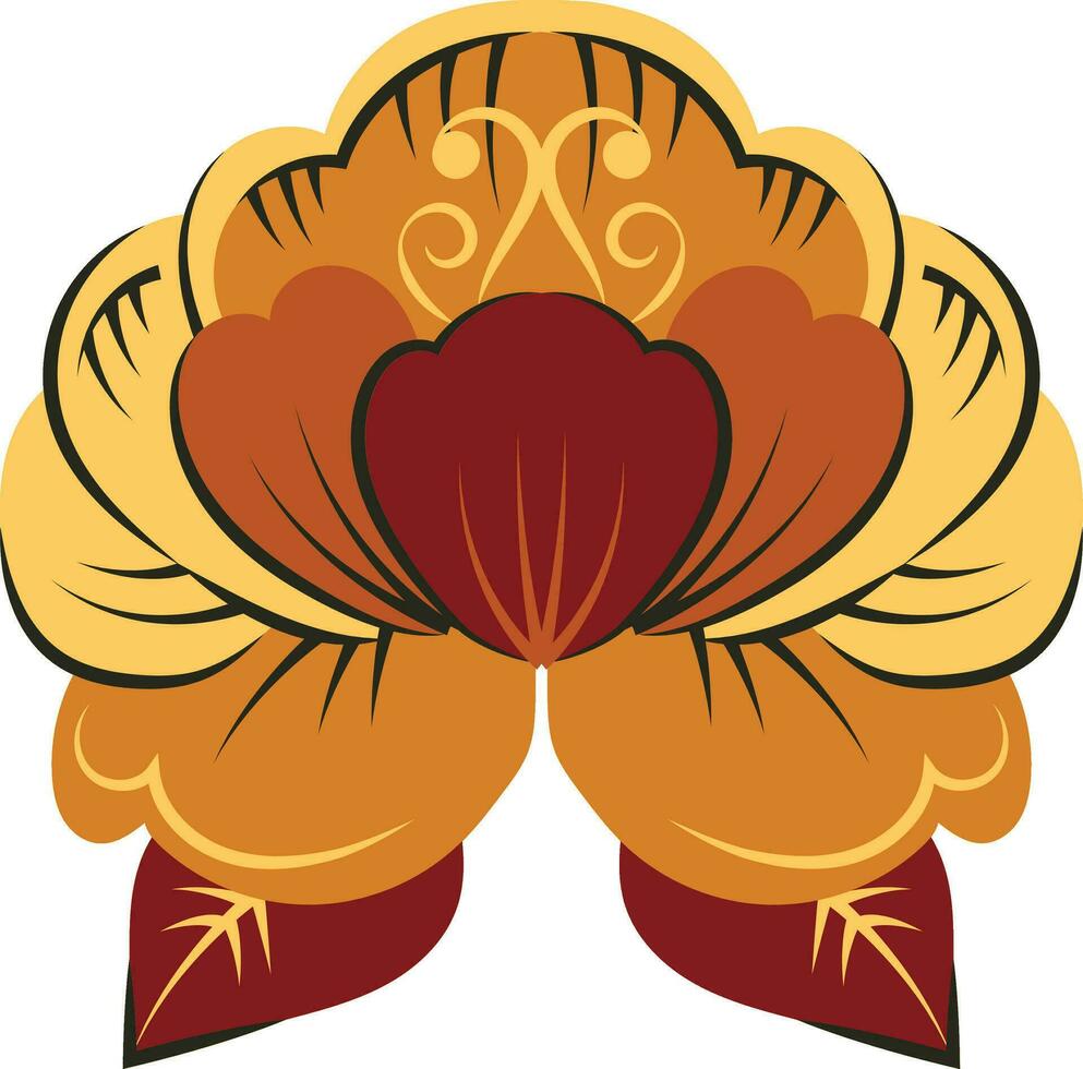 mignonne fleur décoratif icône vecteur illustration conception icône