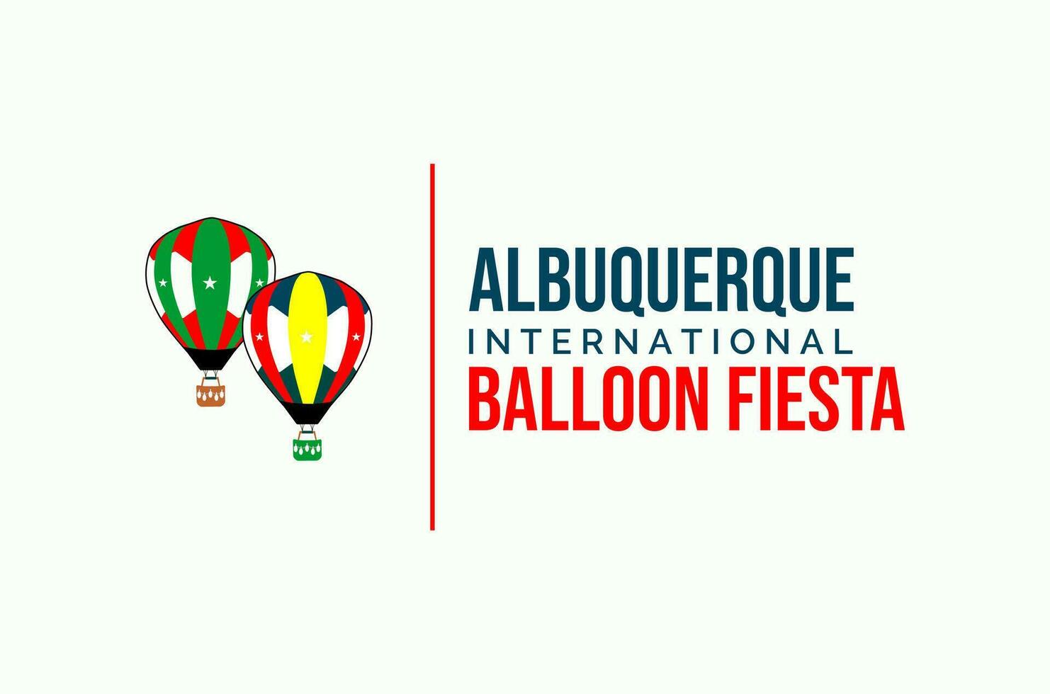 Albuquerque international ballon fête vecteur