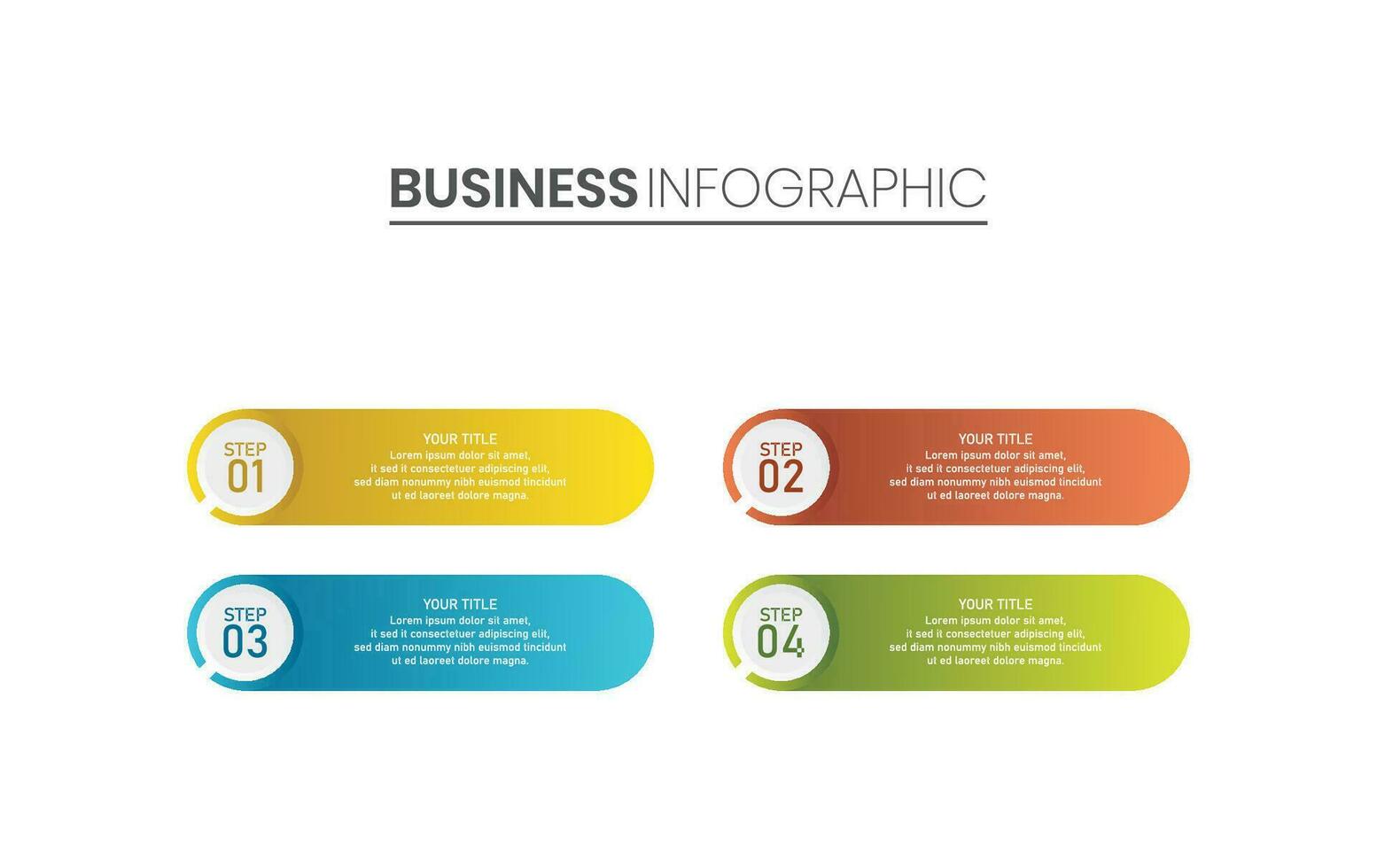 infographie modèle adapté pour affaires vecteur