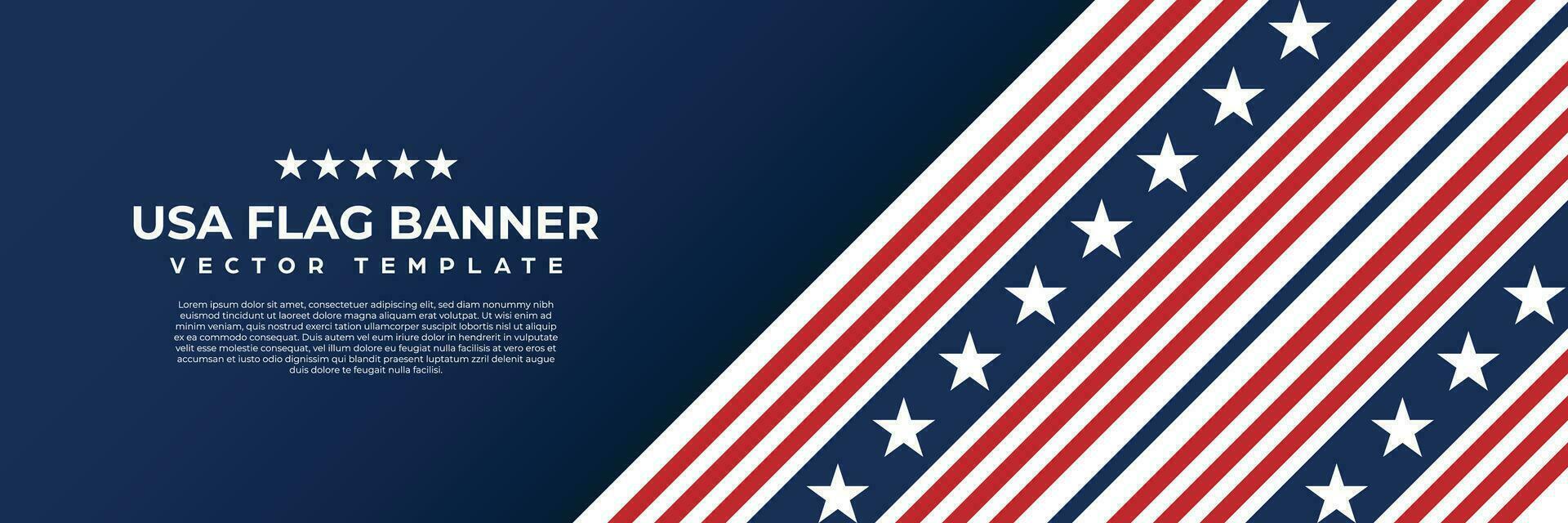 Amérique bannière conception vecteur, Etats-Unis drapeau Contexte modèle pour célébrer nationale jour, 4e de juillet, Mémorial journée un événement vecteur