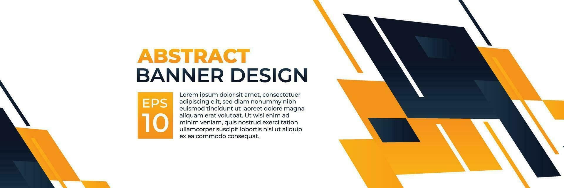 abstrait bannière vecteur, moderne Contexte horizontal avec dynamique Jaune forme Couleur pour La technologie et des sports thème vecteur