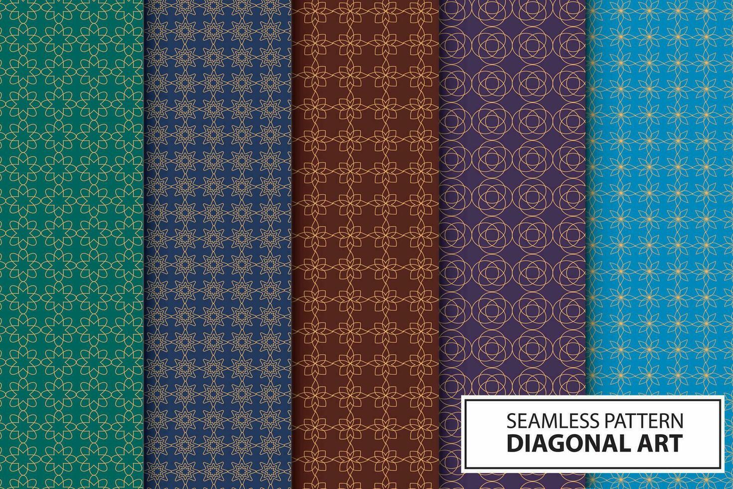 mobilesans couture décoratif modèle de arabe et hexagone Triangles adapté pour tissu, papier, et textile industrie isolé sur foncé Couleur vecteur