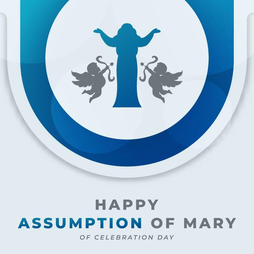supposition de Marie fête vecteur conception illustration pour arrière-plan, affiche, bannière, publicité, salutation carte