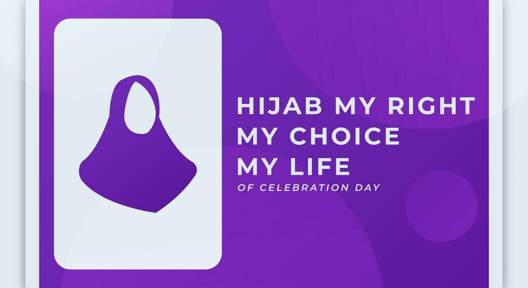 hijab droits journée fête vecteur conception illustration pour arrière-plan, affiche, bannière, publicité, salutation carte