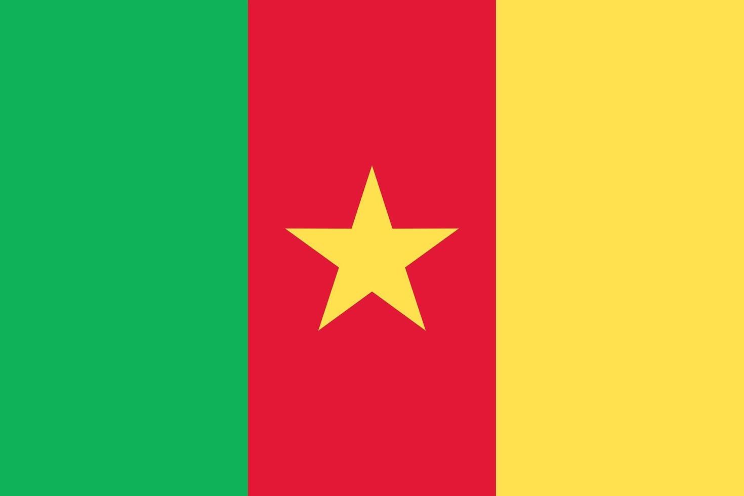 drapeau du Cameroun officiellement vecteur