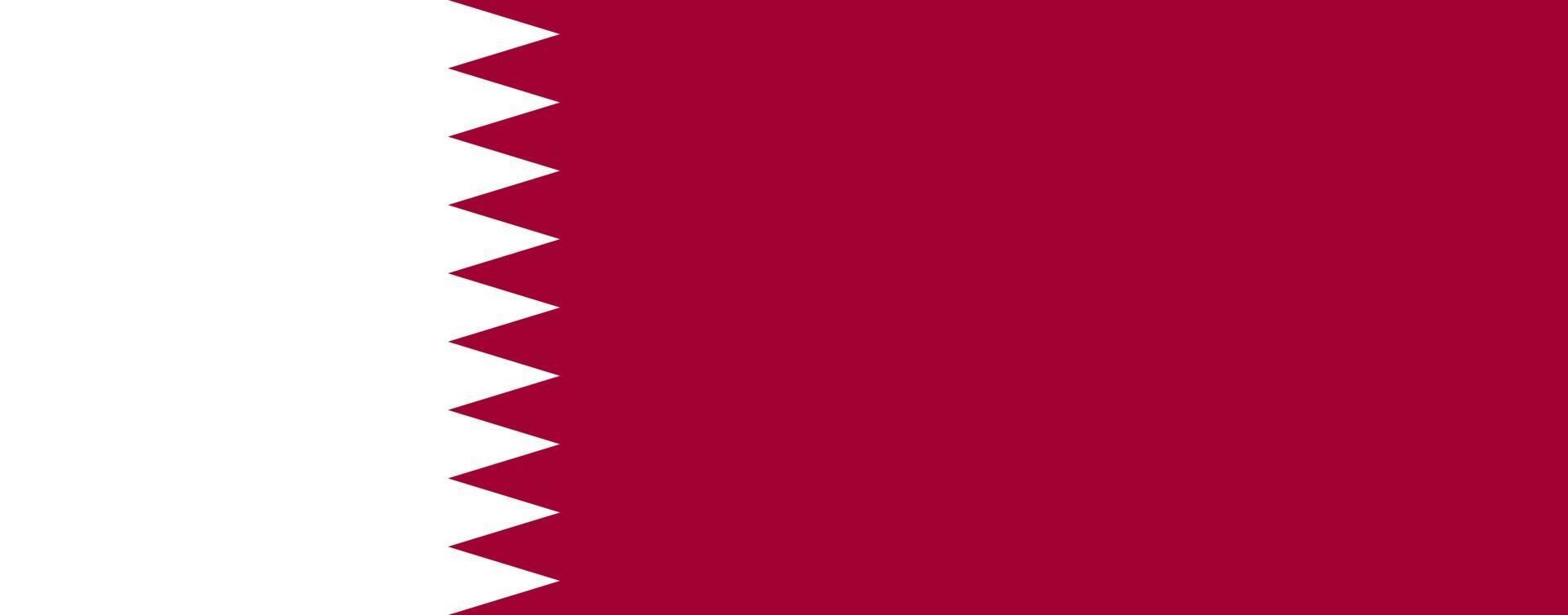 drapeau qatar officiellement vecteur