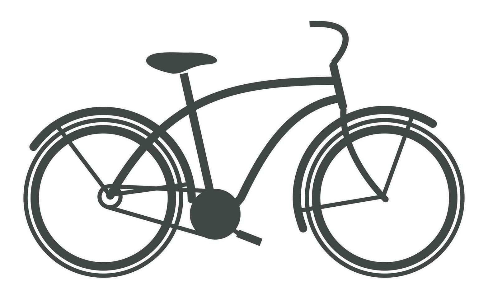vélo icône. vélo course symbole. cyclisme course plat icône. cycliste signe. route cycliste silhouette. des sports logo pro vecteur