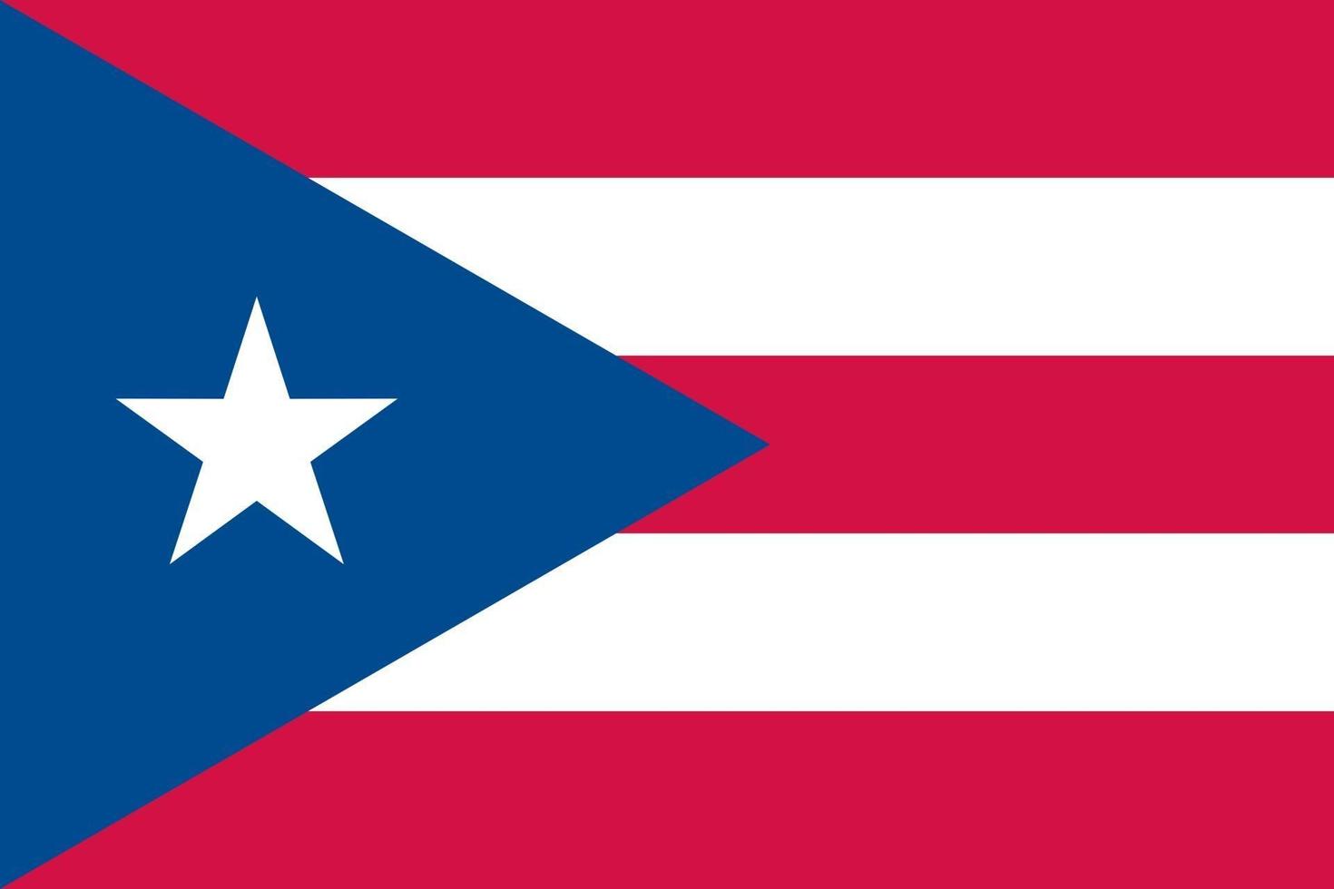 drapeau de porto rico officiellement vecteur