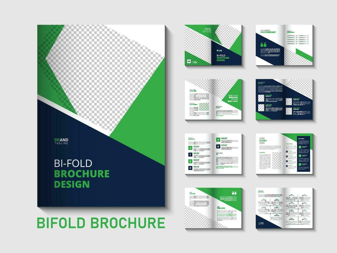 entreprise profil bifold brochure conception modèle vecteur