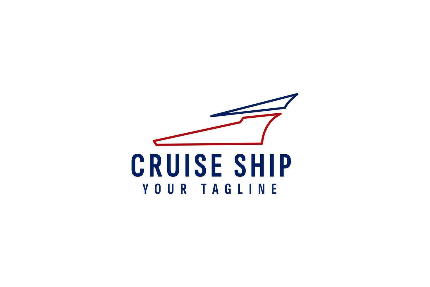 croisière navire logo vecteur icône illustration