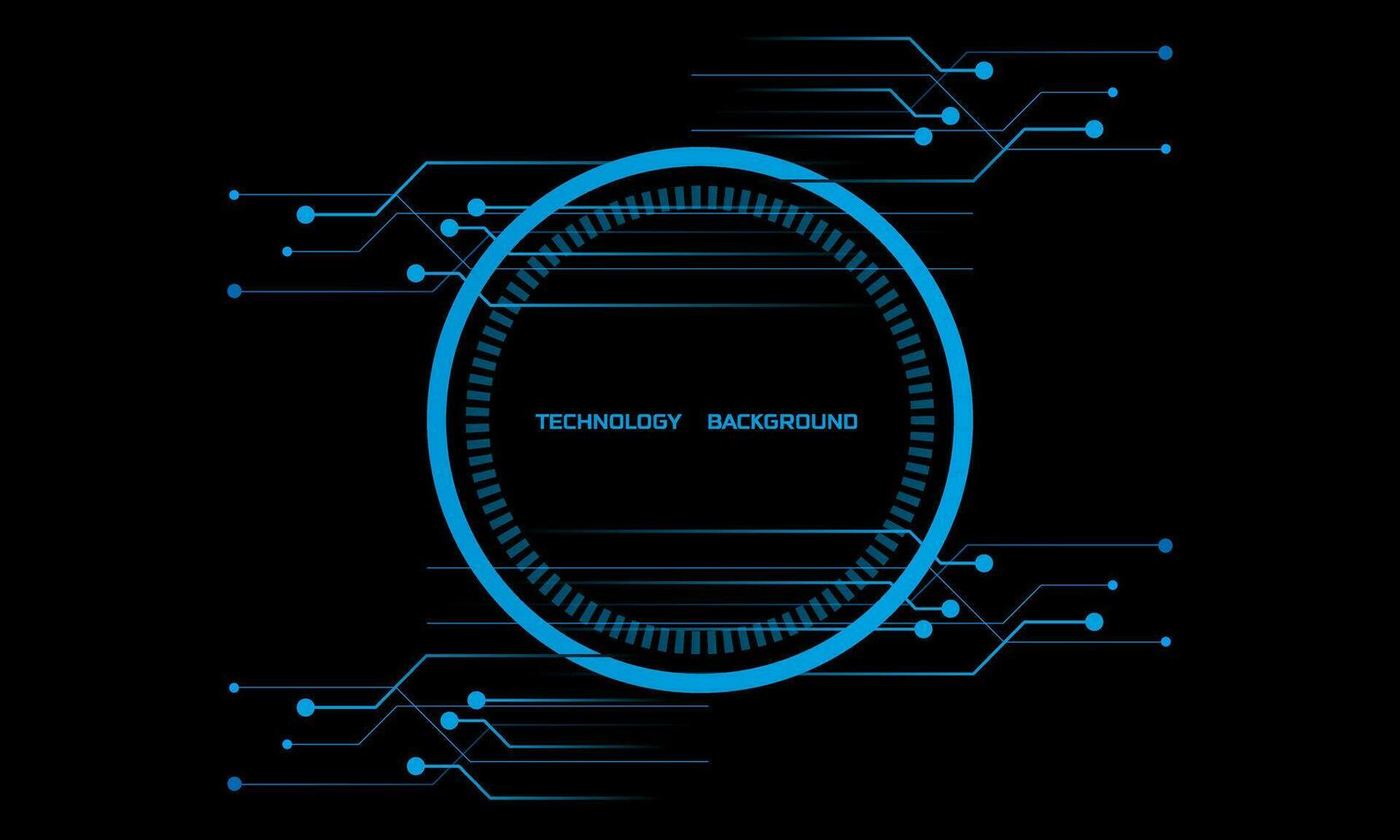 abstrait numérique La technologie circuit Conseil, résumé bleu néon lumière sur foncé arrière-plan, numérique La technologie pour Contexte vecteur