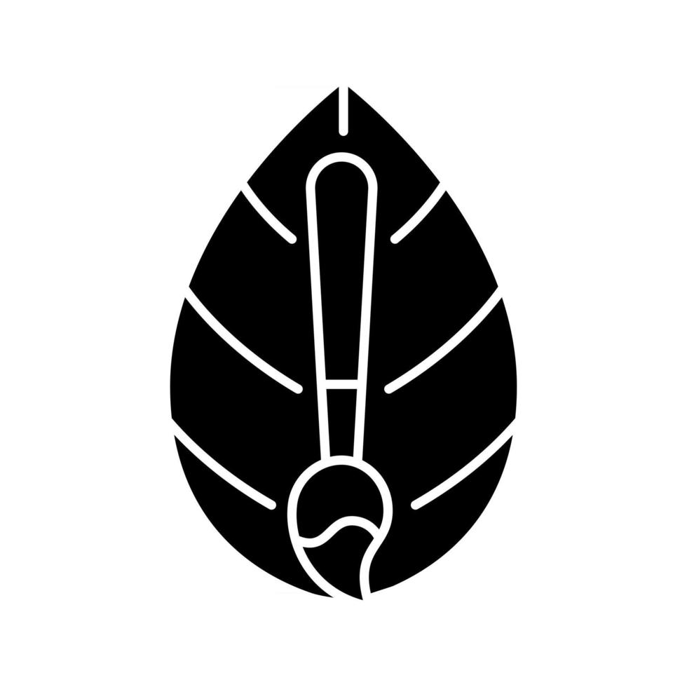 icône de glyphe noir textile colorant naturel vecteur