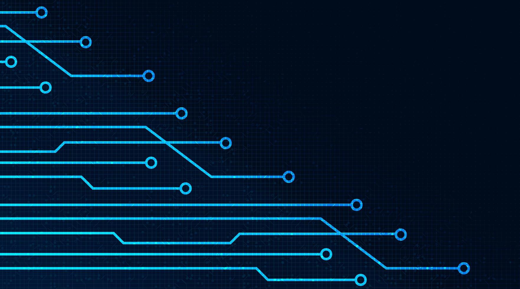 ligne numérique sur fond de technologie vecteur