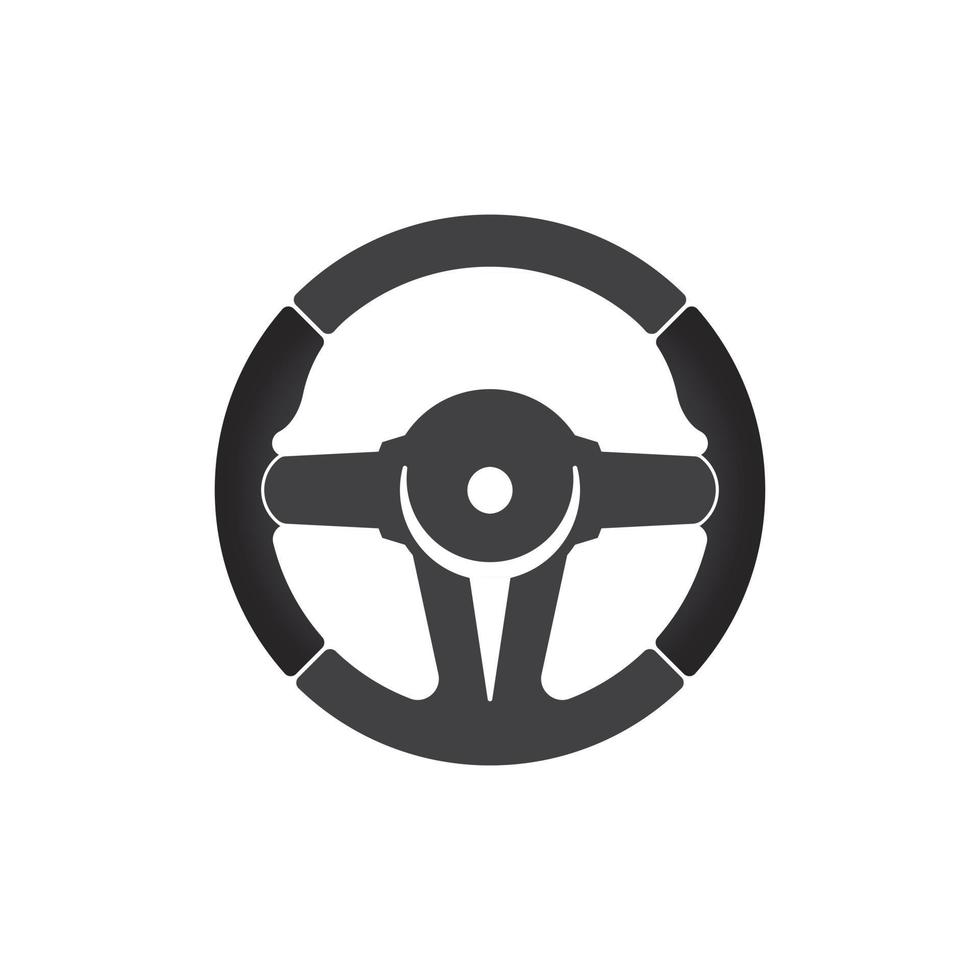 volant de voiture logo illustration vecteur