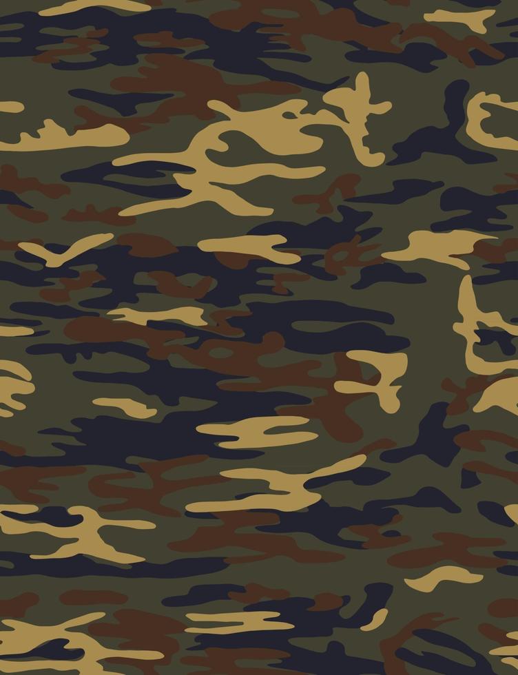 modèle de style de couleur de larmée de motif de camouflage vecteur