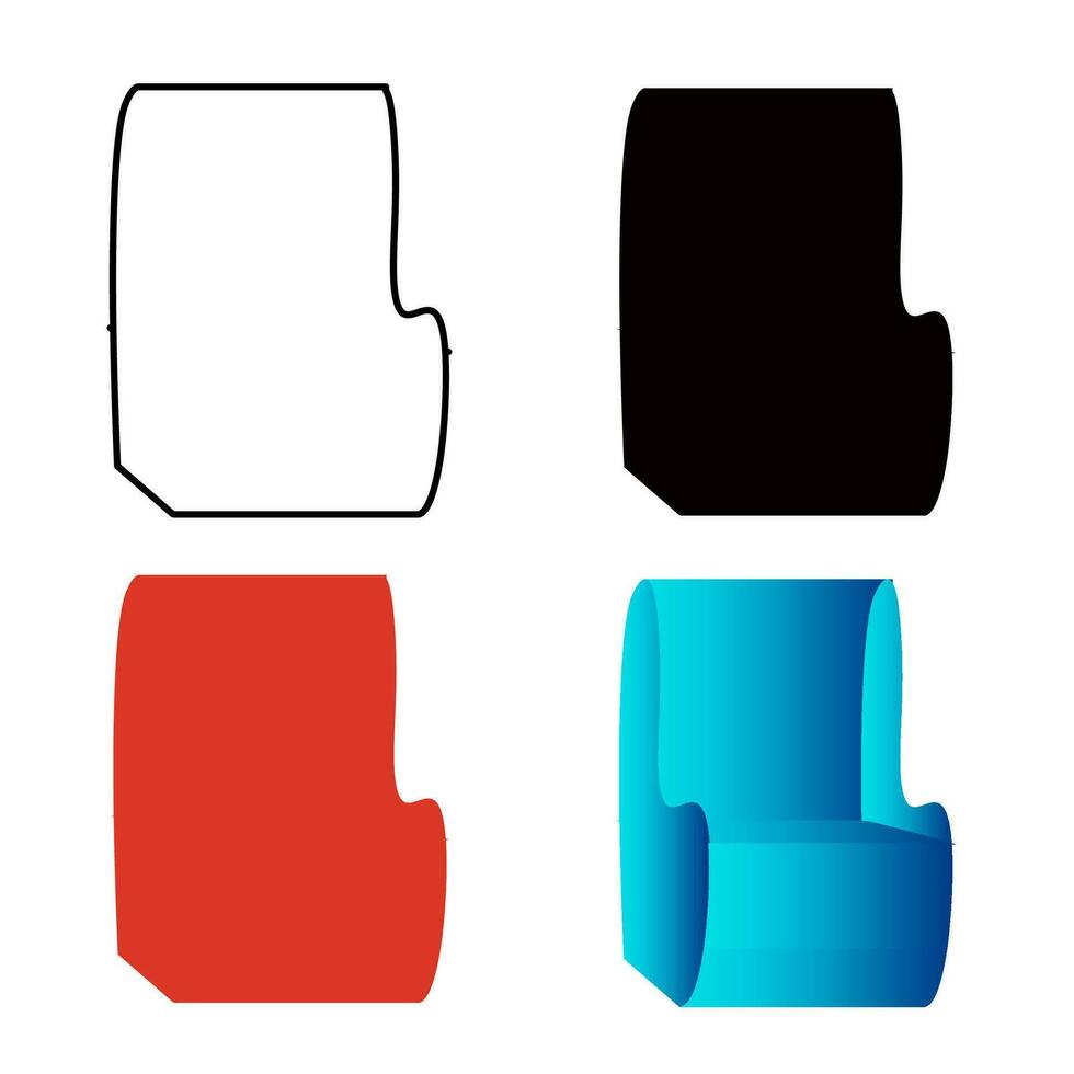 abstrait mode chaise silhouette illustration vecteur