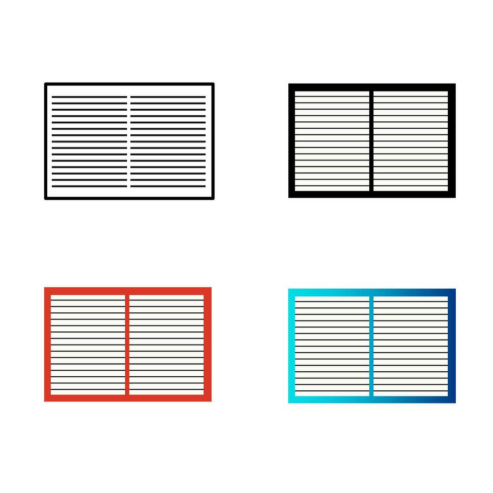 abstrait moderne ouvert livre silhouette illustration vecteur