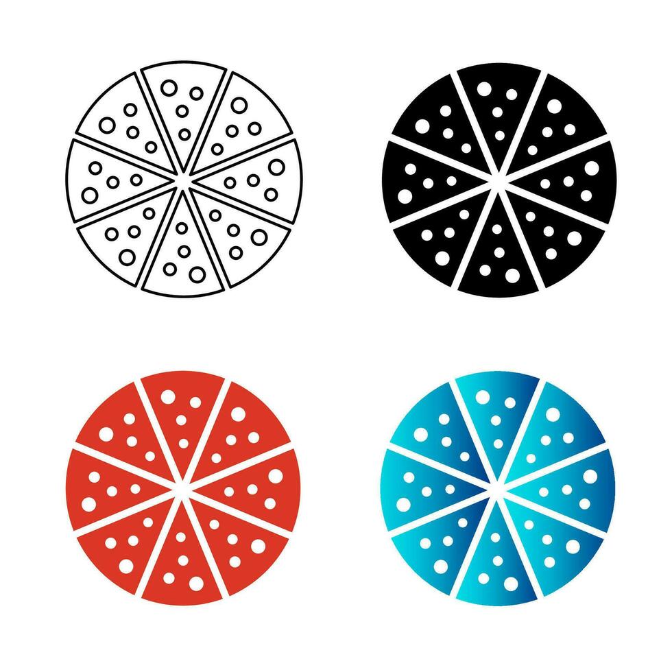 abstrait Pizza silhouette illustration vecteur