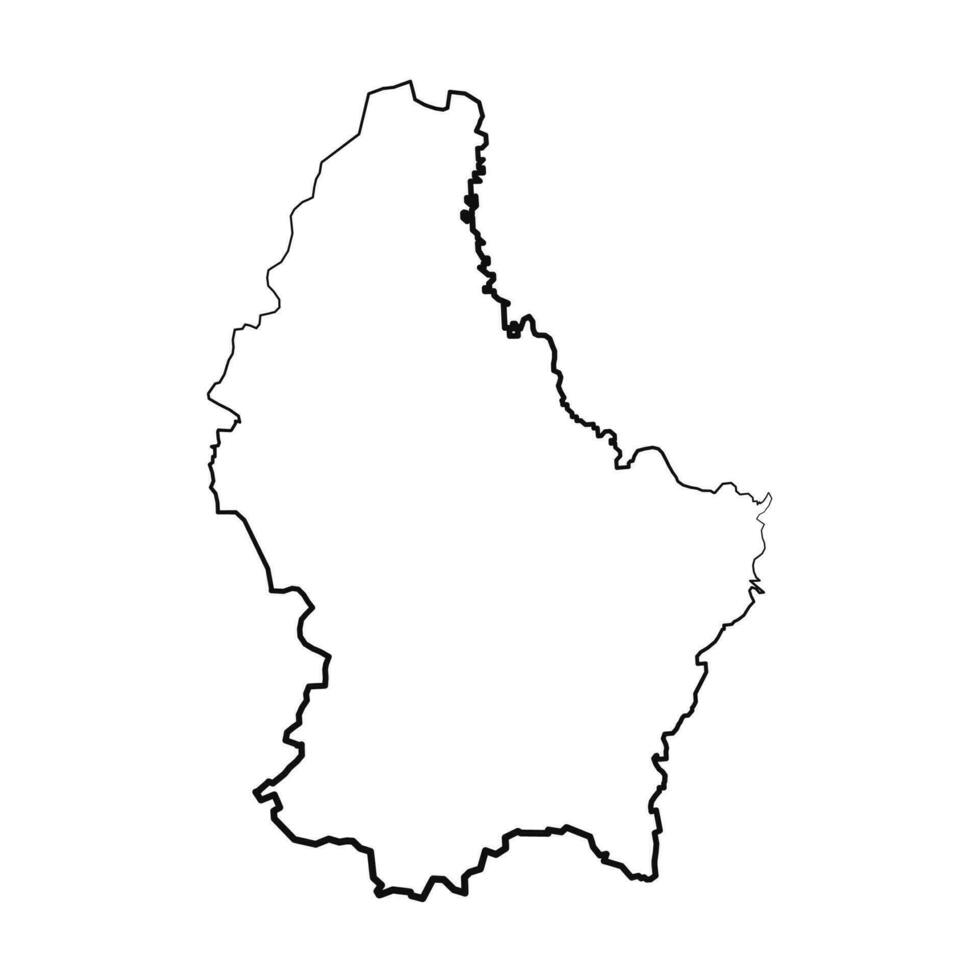 main tiré doublé Luxembourg Facile carte dessin vecteur