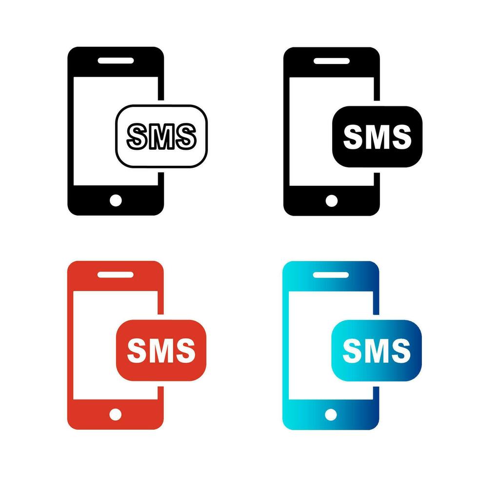 abstrait mobile SMS silhouette illustration vecteur