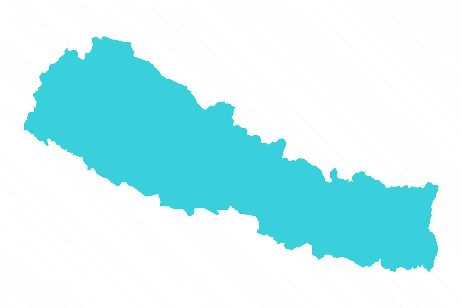 vecteur Facile carte de Népal pays