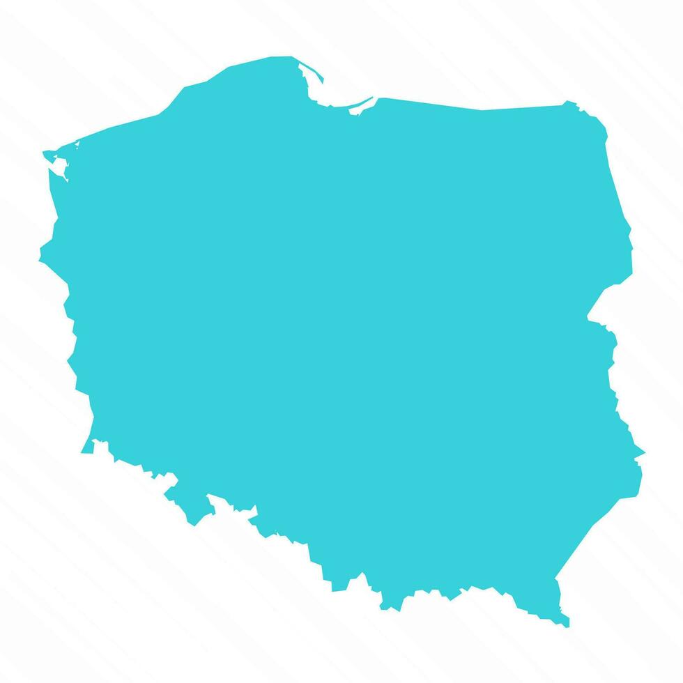 vecteur Facile carte de Pologne pays