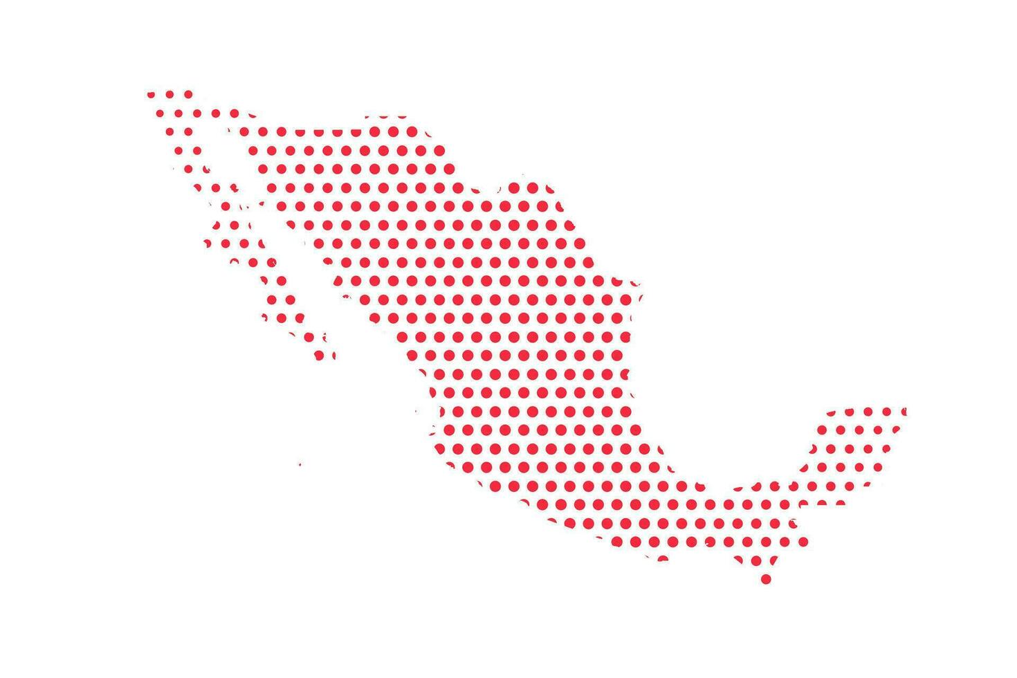 vecteur Mexique à pois carte illustration