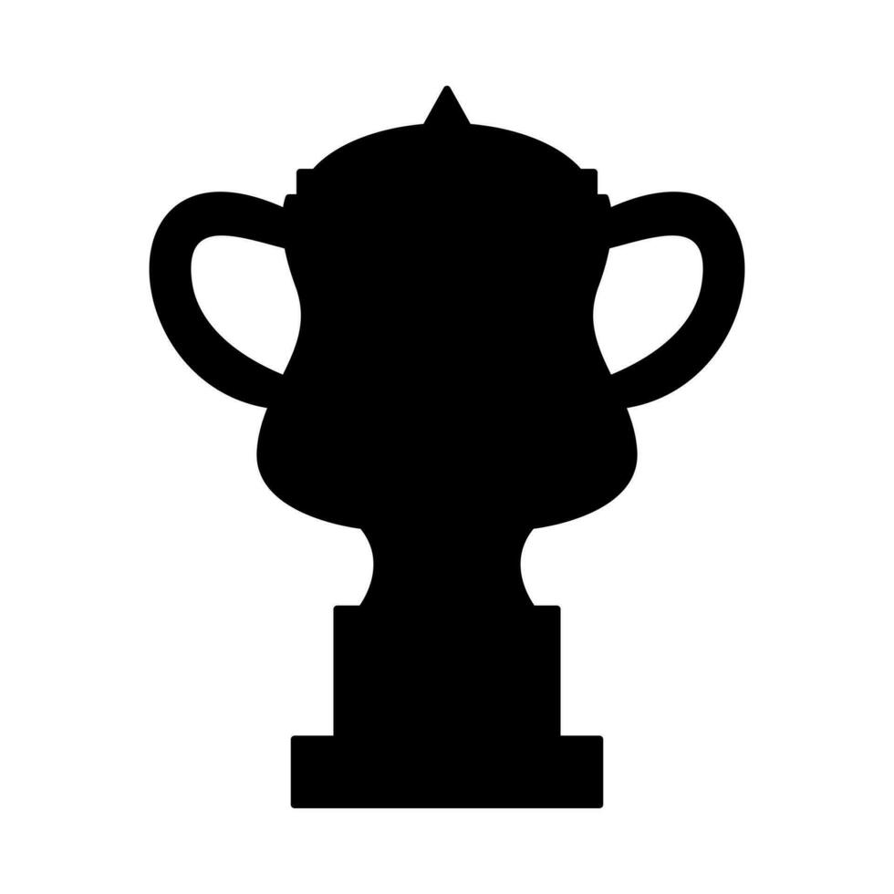 champion trophée silhouette dans noir Couleur vecteur