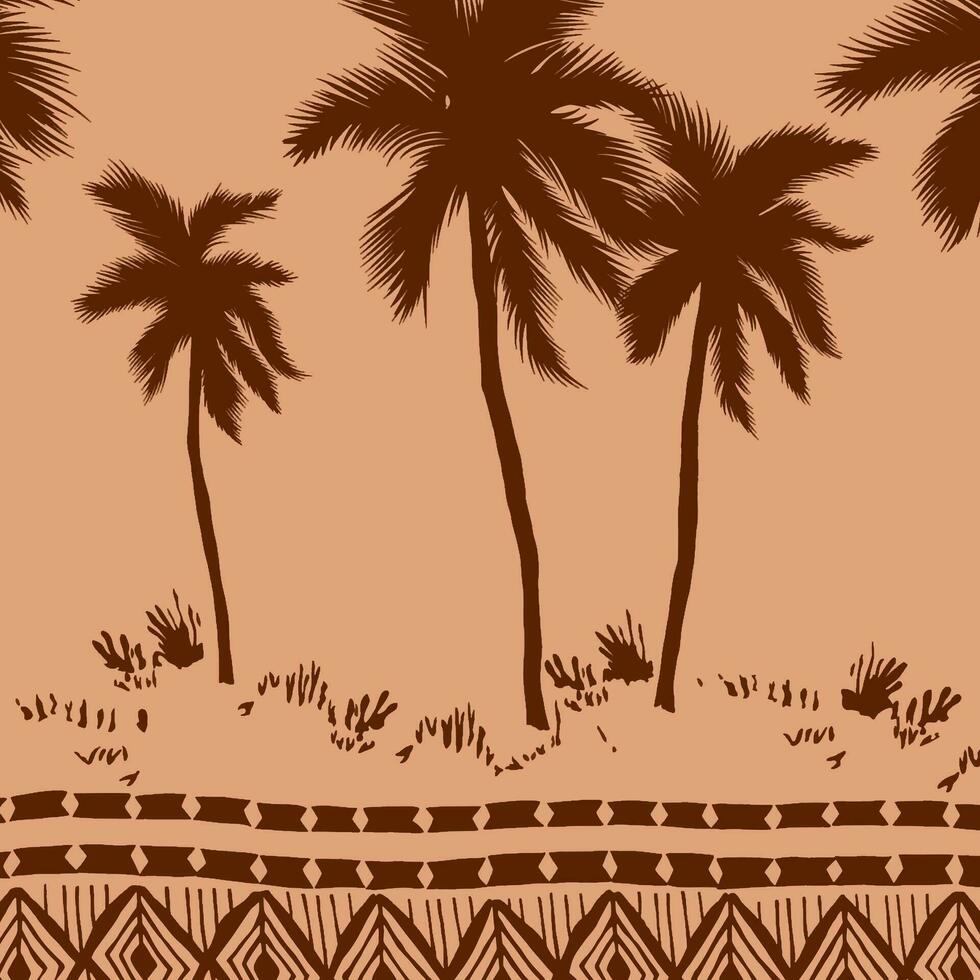 adobe illustrateur oeuvre hawaïenne et floral plage abstrait modèle adapté pour textile et impression Besoins vecteur