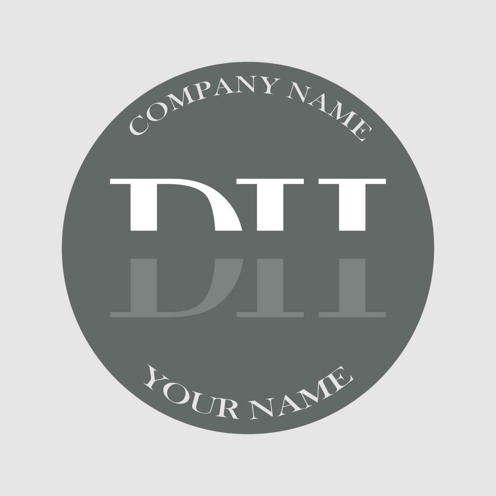 initiale dh logo lettre monogramme luxe main tiré vecteur