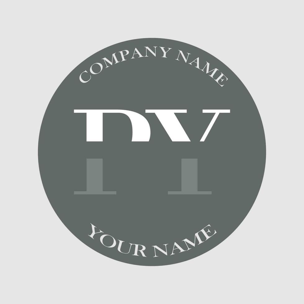 initiale py logo lettre monogramme luxe main tiré vecteur