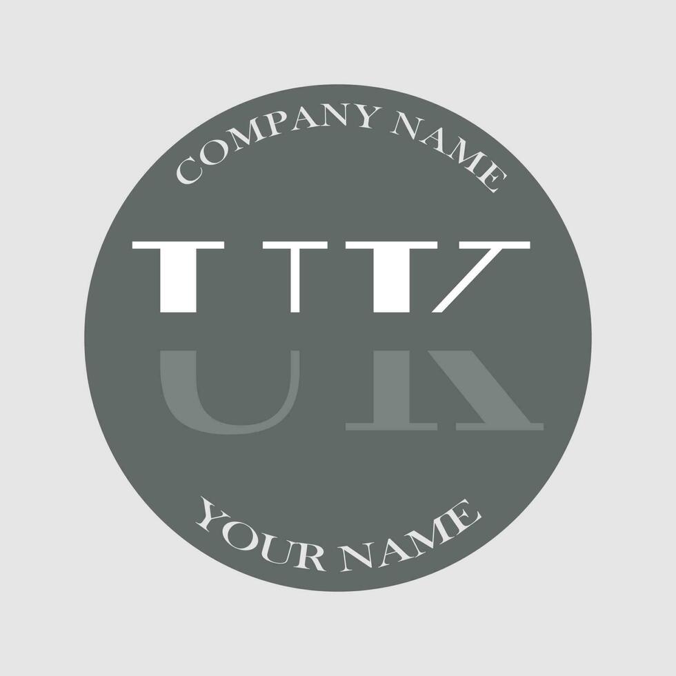 initiale Royaume-Uni logo lettre monogramme luxe main tiré vecteur