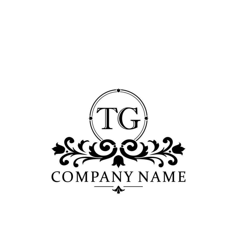 initiale lettre tg Facile et élégant monogramme conception modèle logo vecteur