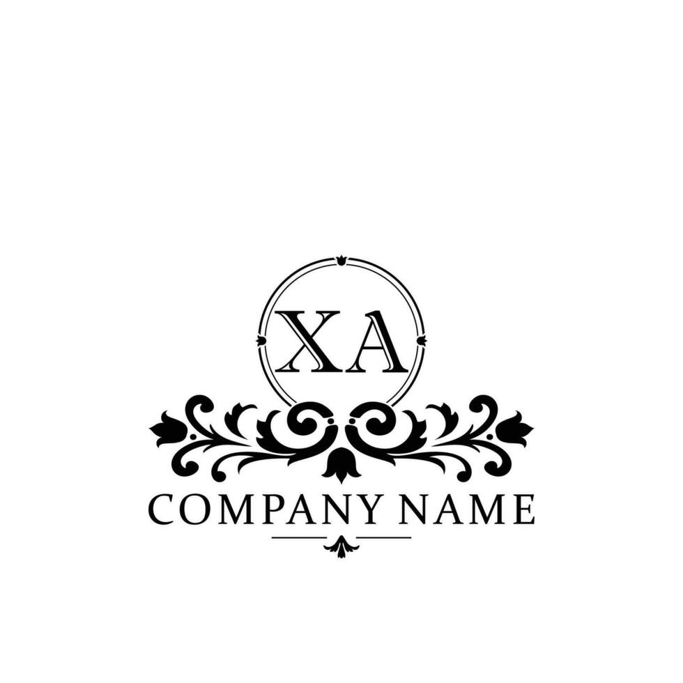 initiale lettre xa Facile et élégant monogramme conception modèle logo vecteur