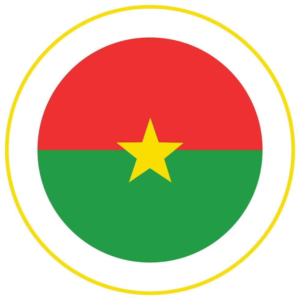 burkina faso drapeau. drapeau de burkina faso forme vecteur