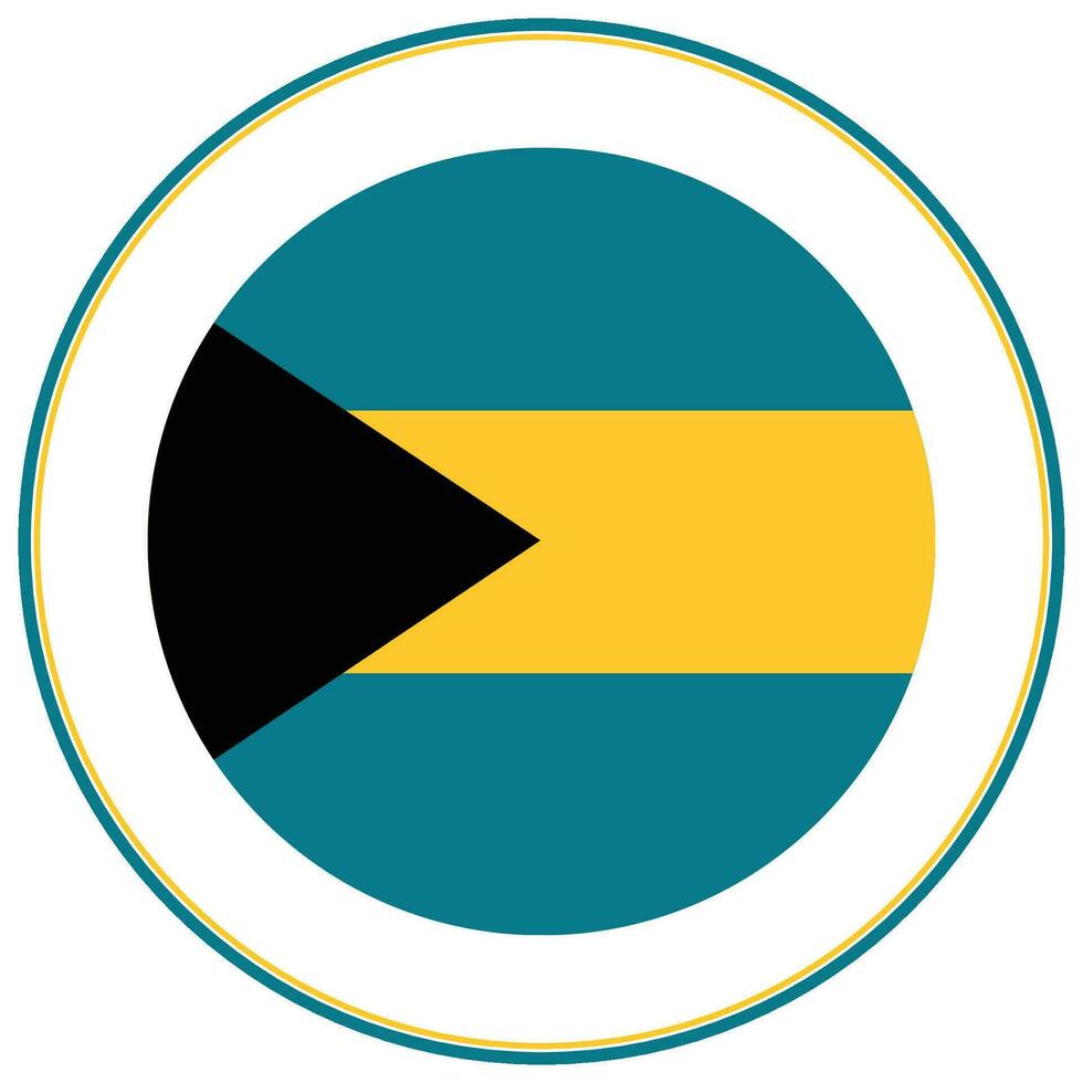 Bahamas drapeau forme. drapeau de Bahamas conception forme vecteur