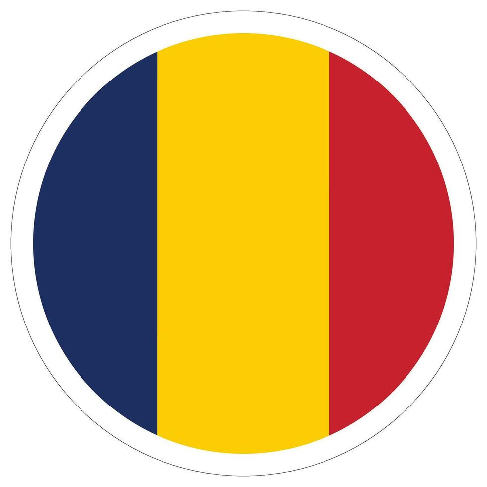 tchad drapeau forme. drapeau de tchad conception forme. vecteur