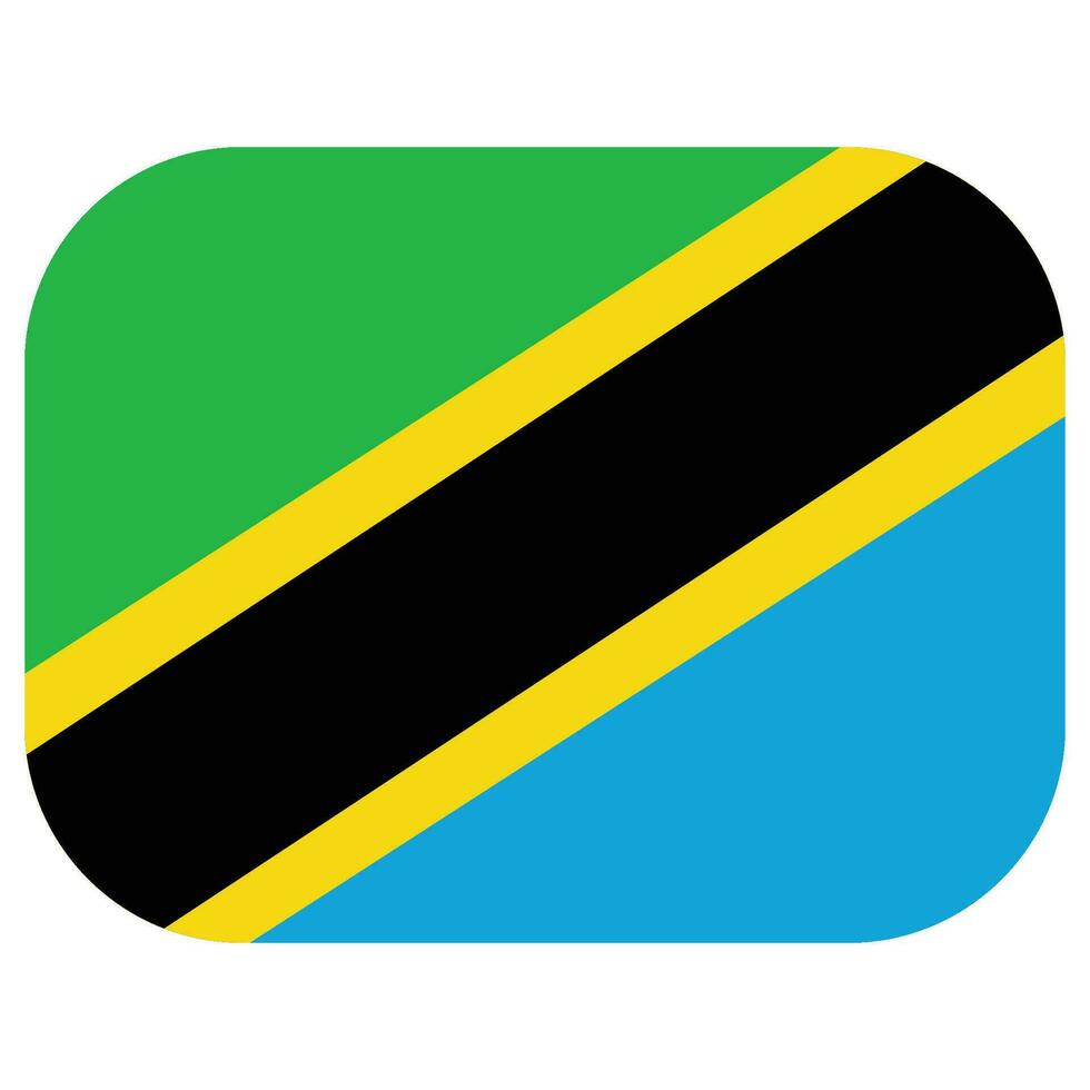 Tanzanie drapeau conception forme. drapeau de Tanzanie conception forme vecteur