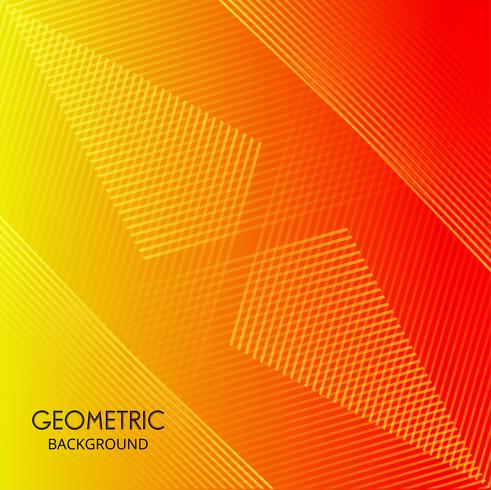 Arrière-plan de lignes géométriques colorées abstraites vecteur