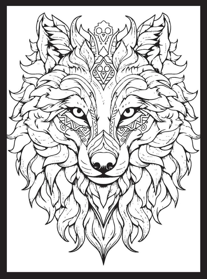 animaux mandala adulte coloration pages vecteur