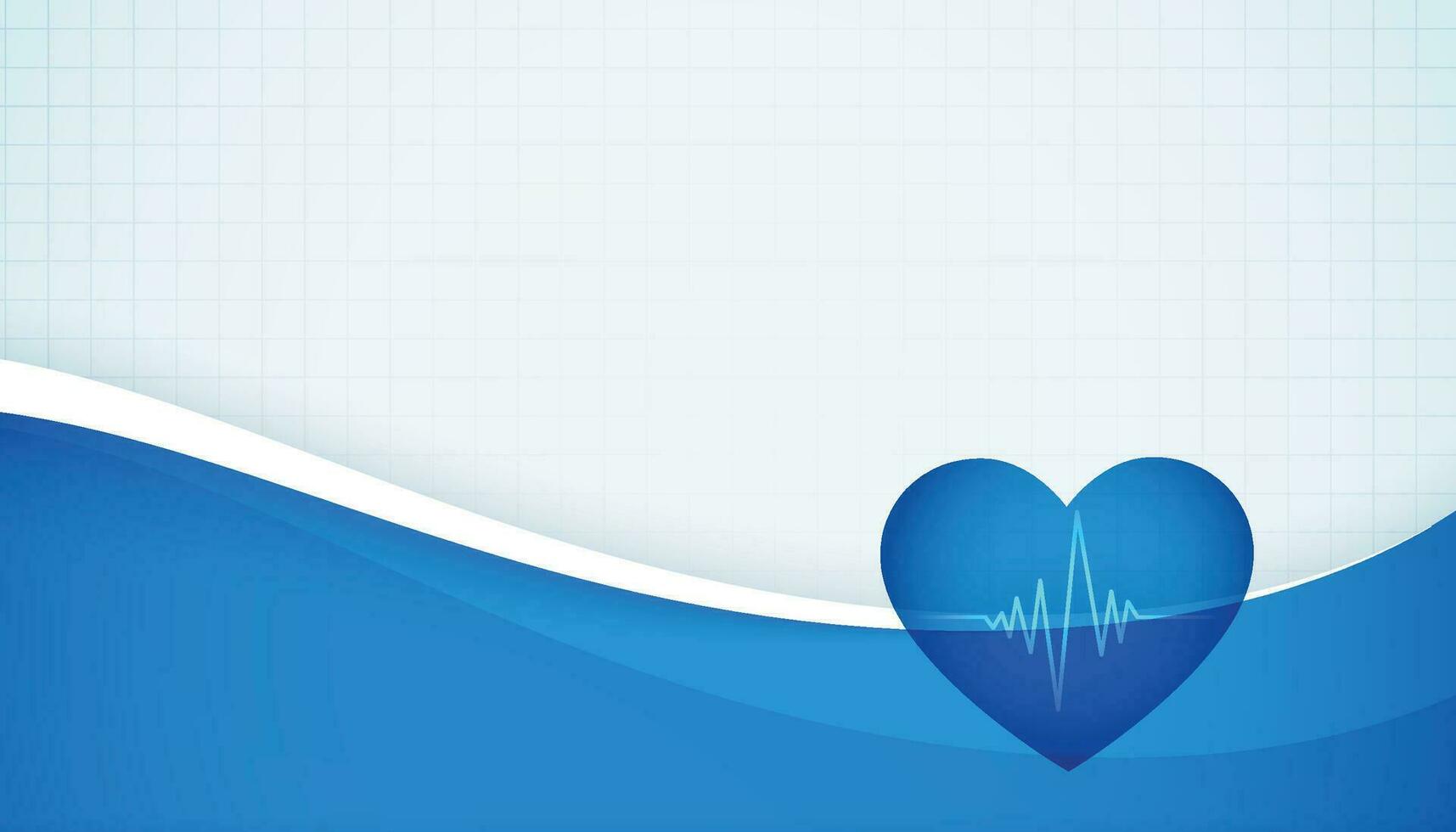 abstrait cœur Beats cardiogramme, vecteur illustration