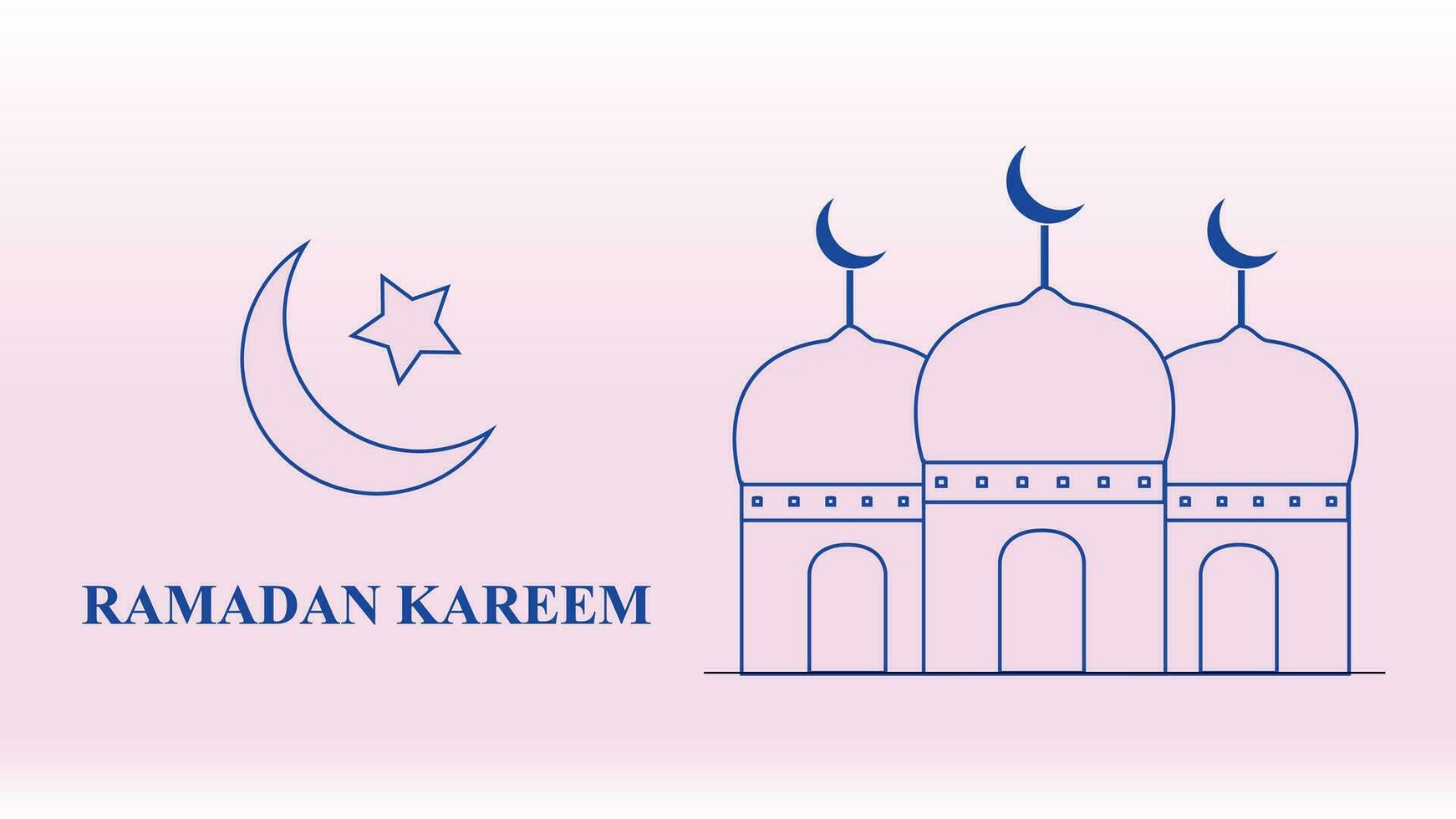 salutations de Ramadan - Ramadan kareem et Ramadan mubarak vecteur