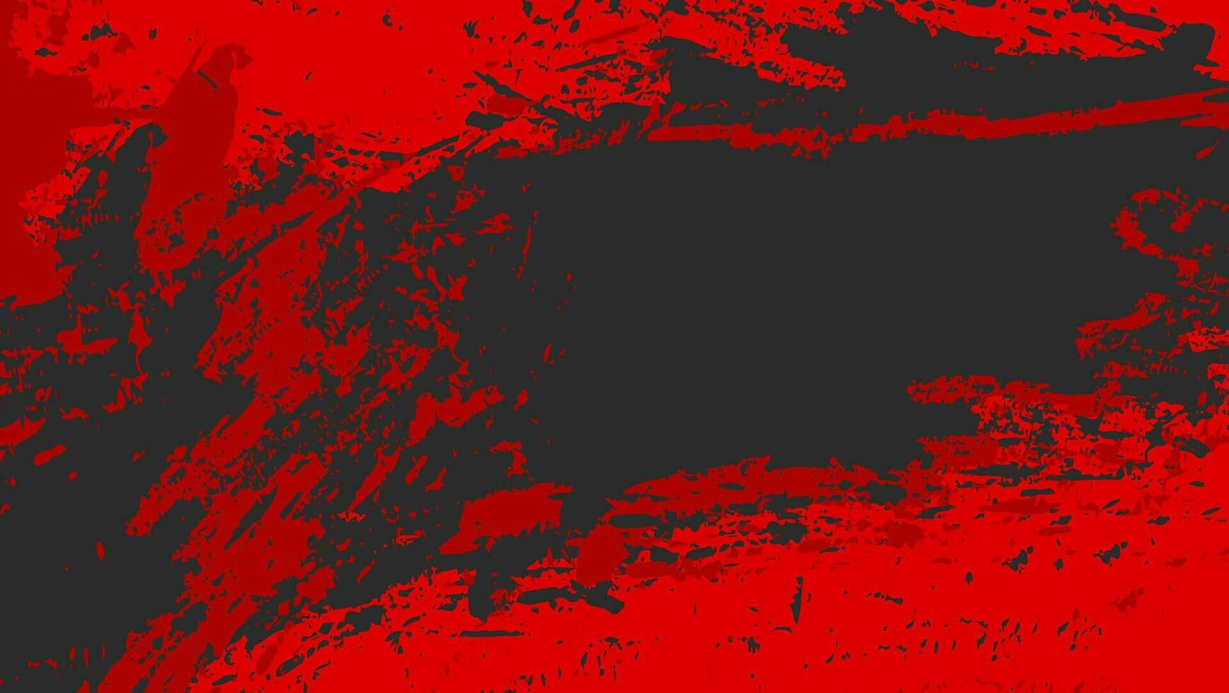 abstrait texture grunge de bruit rouge vif sur fond noir vecteur