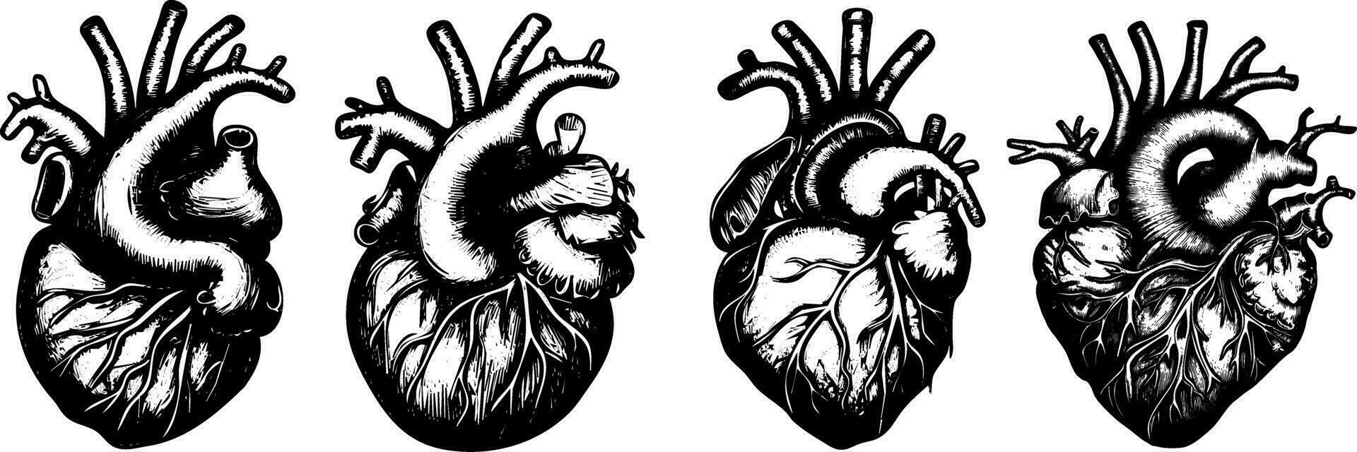 2d illustration cœur conception icône vecteur
