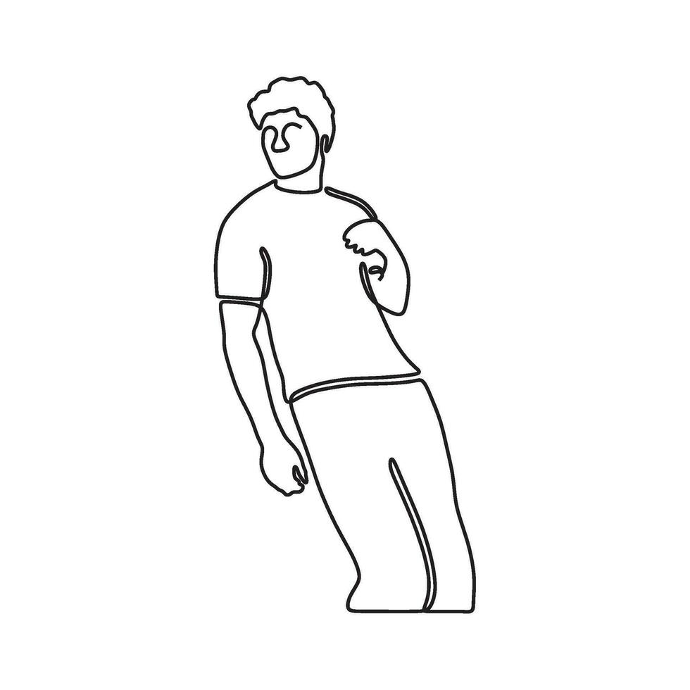 dessin homme silhouette pose conceptuel vecteur