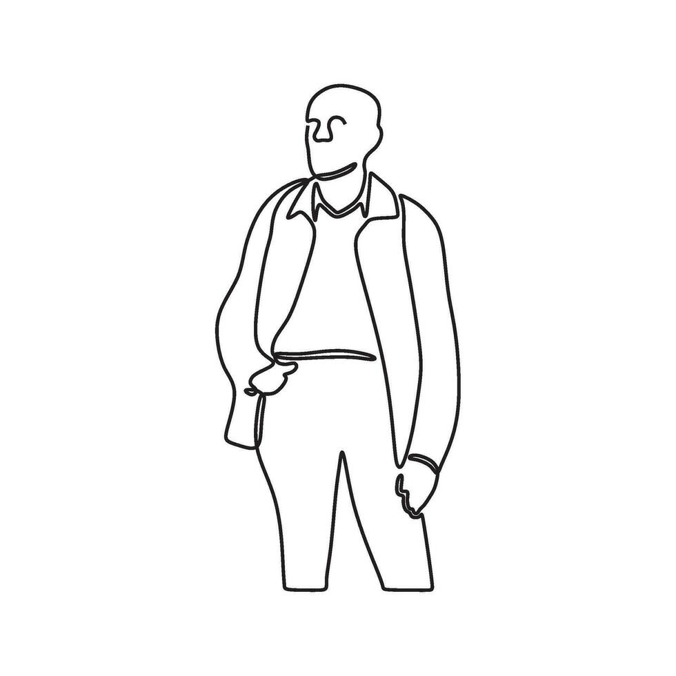 dessin homme silhouette pose conceptuel vecteur