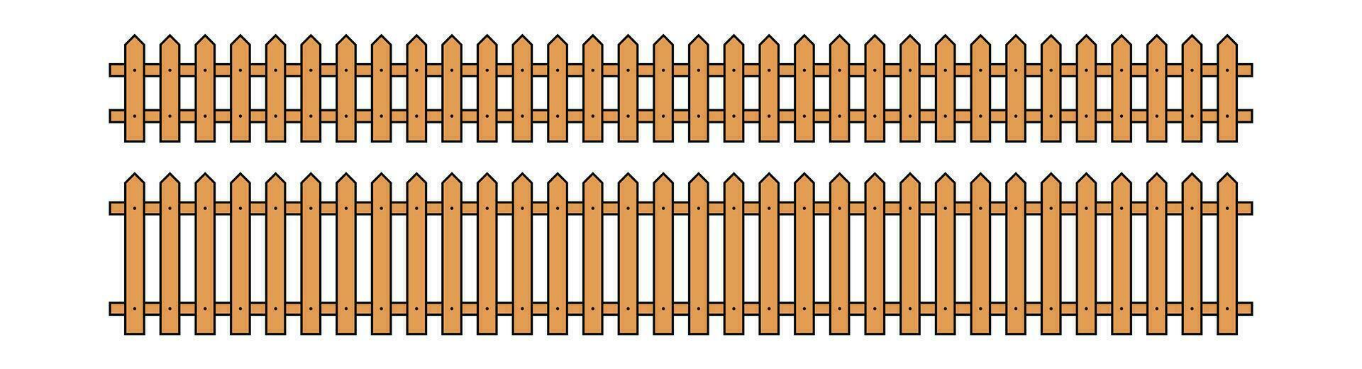 coloré contour clôture dans plat style vecteur illustration isolé sur blanc