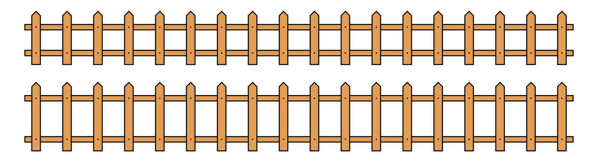 coloré contour clôture dans plat style vecteur illustration isolé sur blanc